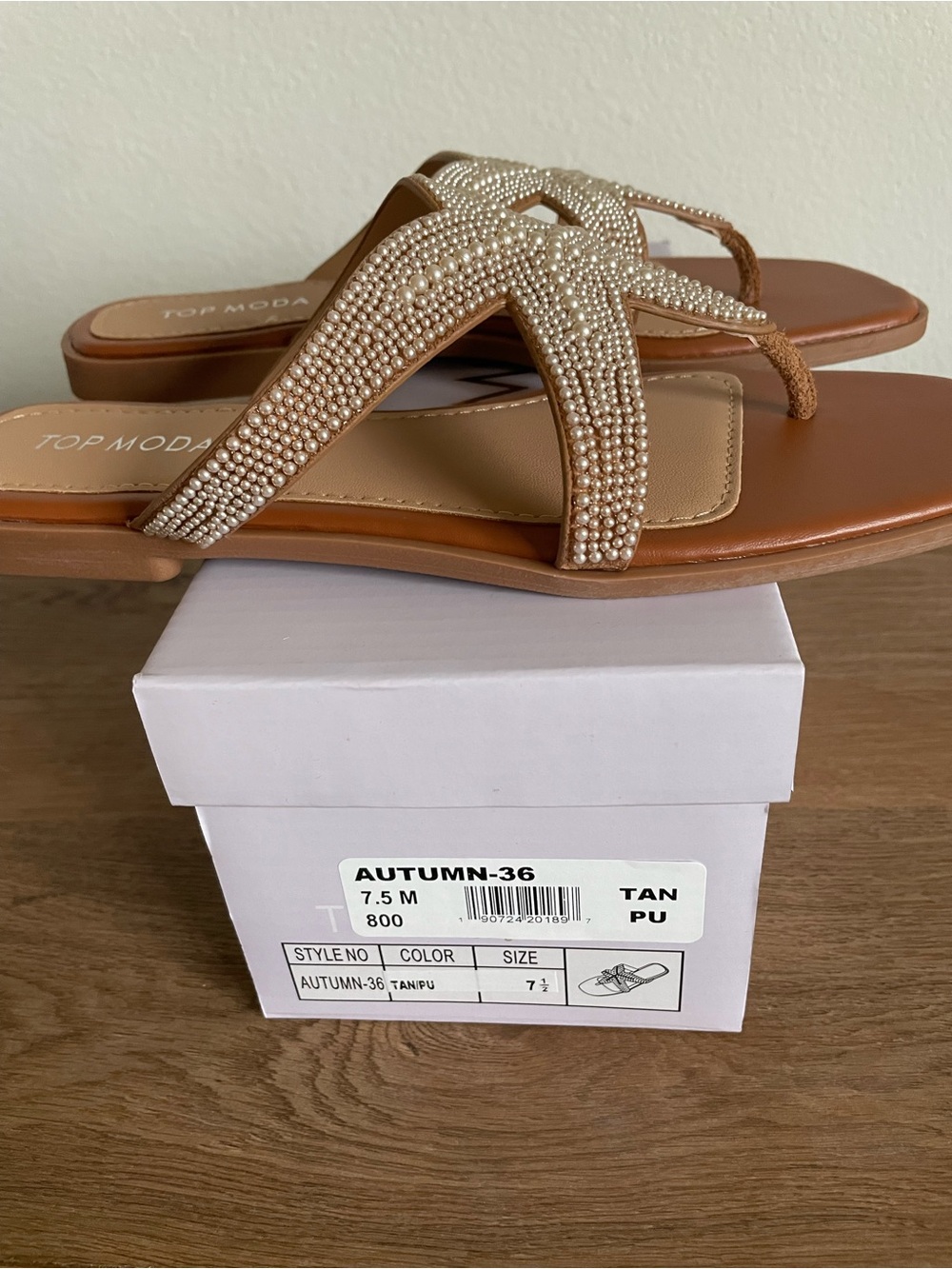 NWT TOP MODA Autumn Sandal Size 7.5 - Picture 4 of 4